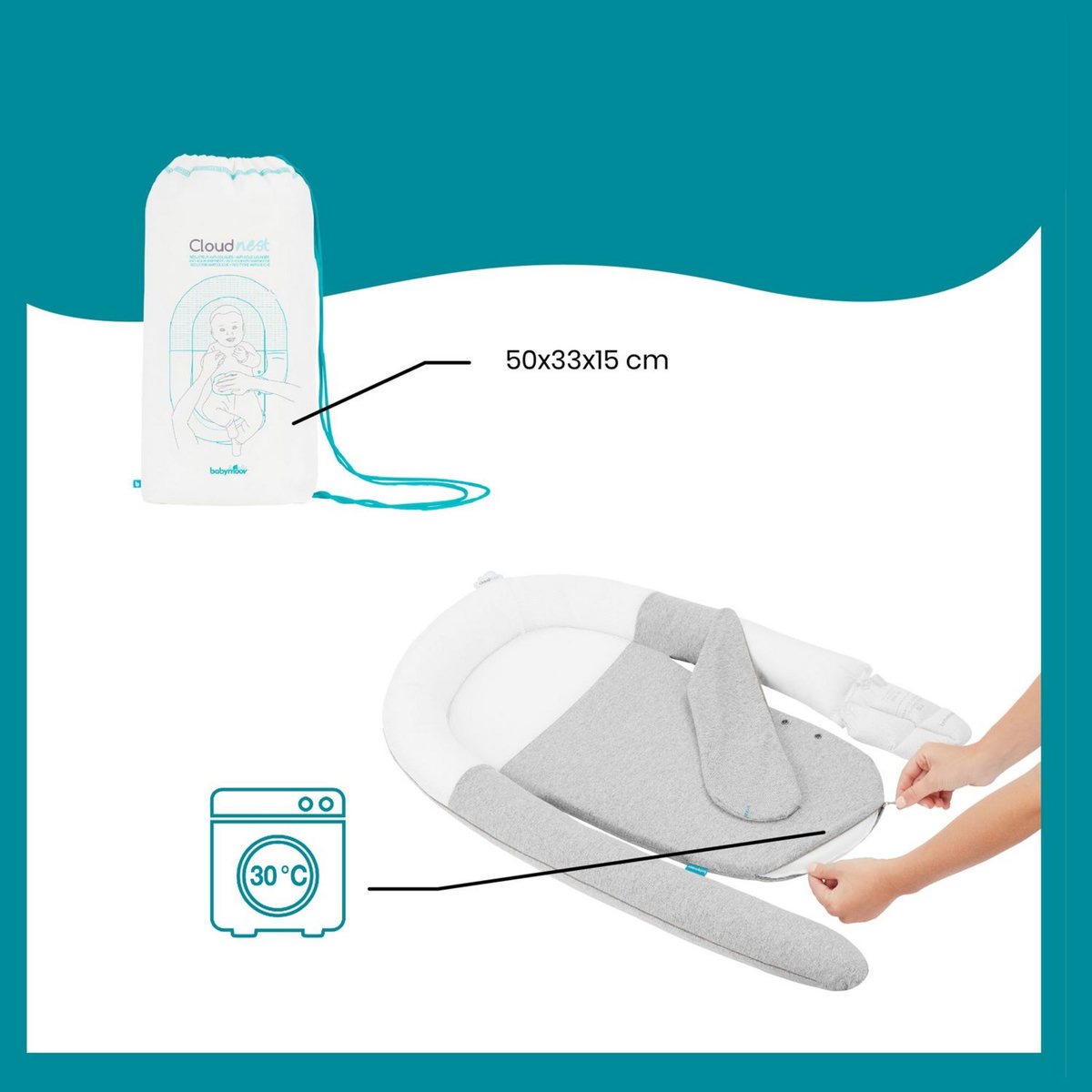 BABYMOOV Réducteur anti-coliques CloudNest 