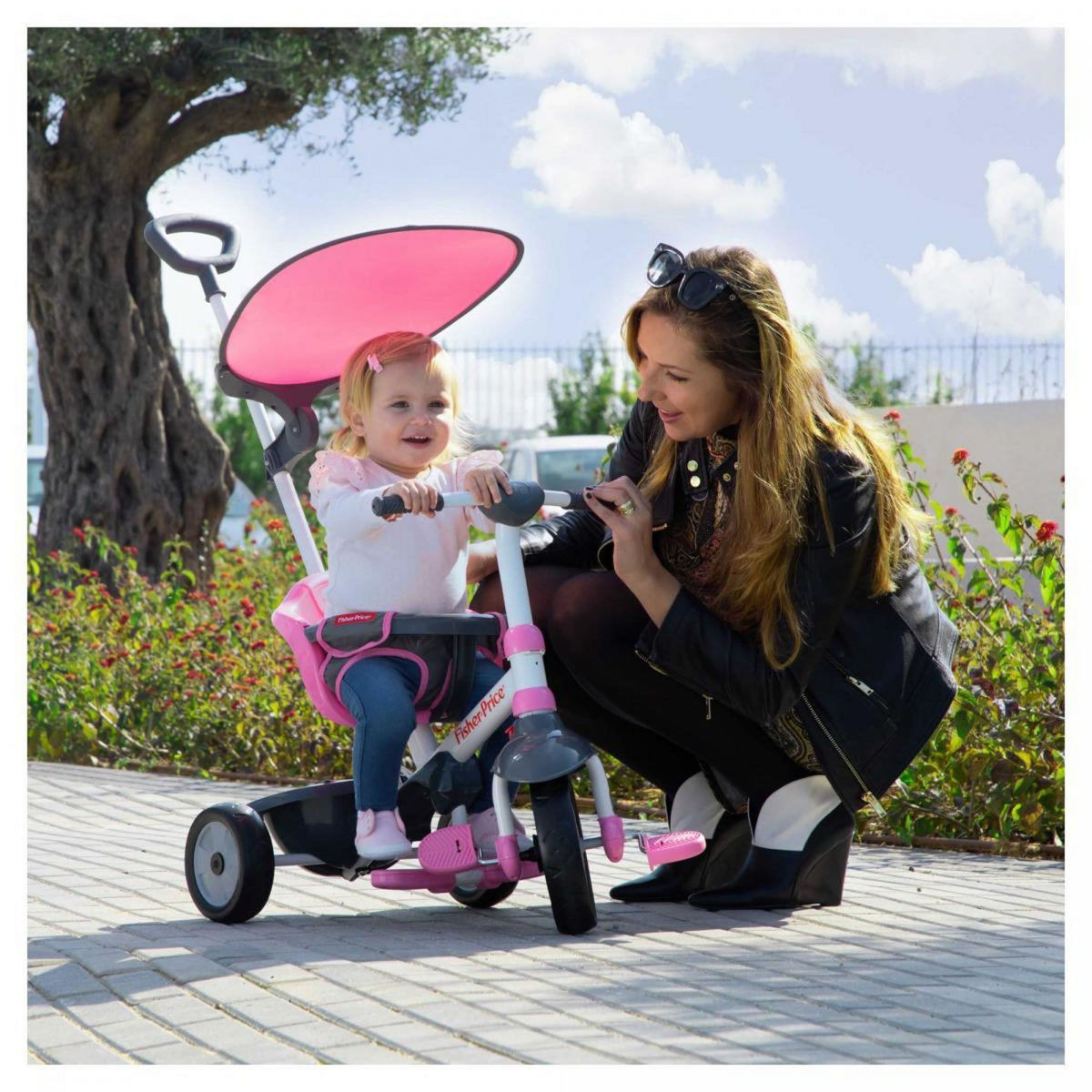 SMARTRIKE Tricycle Fisher Price  3 en 1 Charm Rose