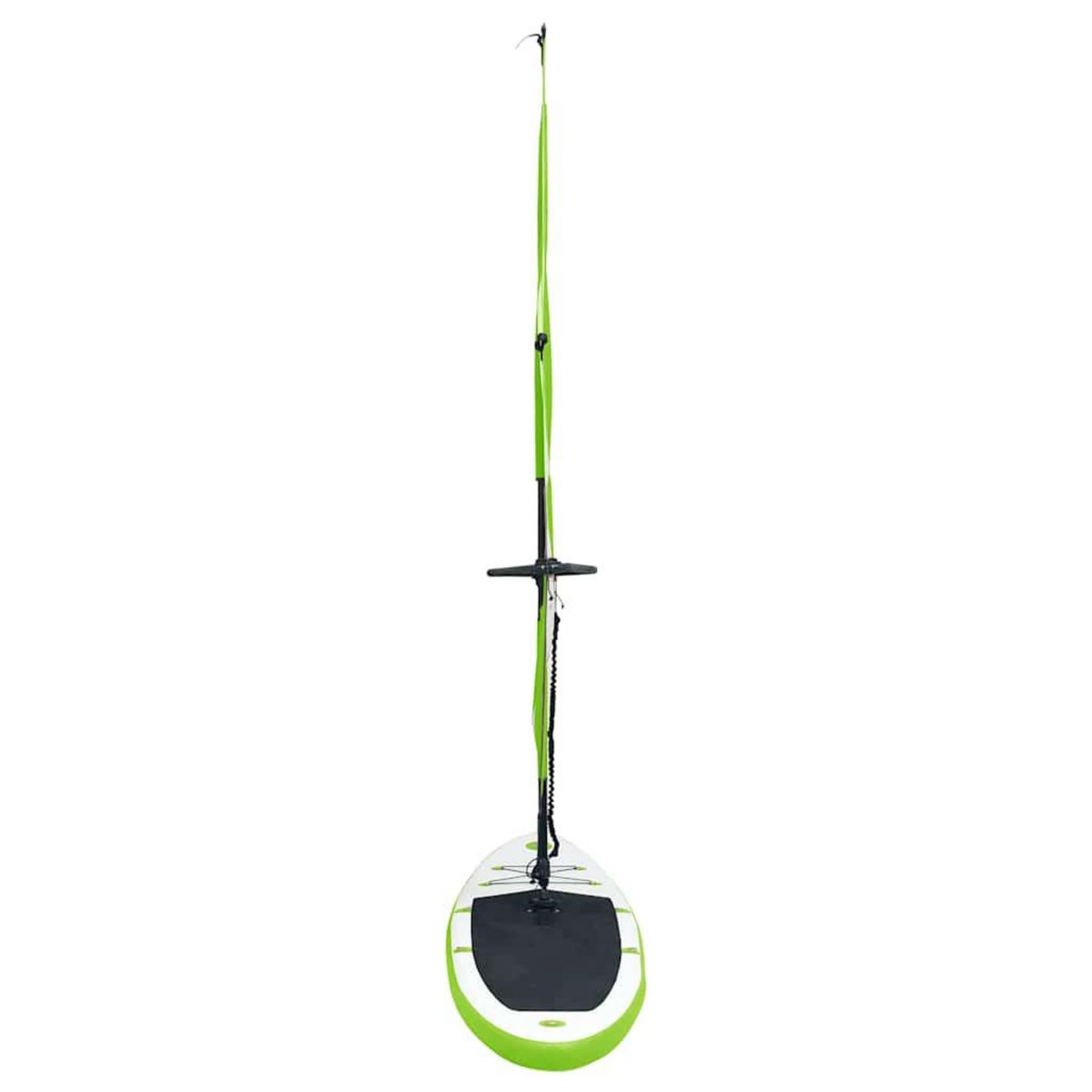 VIDAXL Ensemble de planche SUP gonflable avec voile Vert et blanc
