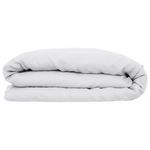 ATMOSPHERA Housse de couette 2 places Morning Sunshine 100% Lin. Coloris disponibles : Blanc, Gris, Jaune, Marron