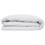 ATMOSPHERA Housse de couette 2 places Morning Sunshine 100% Lin. Coloris disponibles : Jaune, Gris