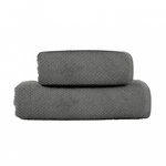 GUY LEVASSEUR Lot serviette de bain 70x140 et serviette de toilette 50x90. Coloris disponibles : Vert, Beige, Gris, Orange, Rose, Bleu, Marron