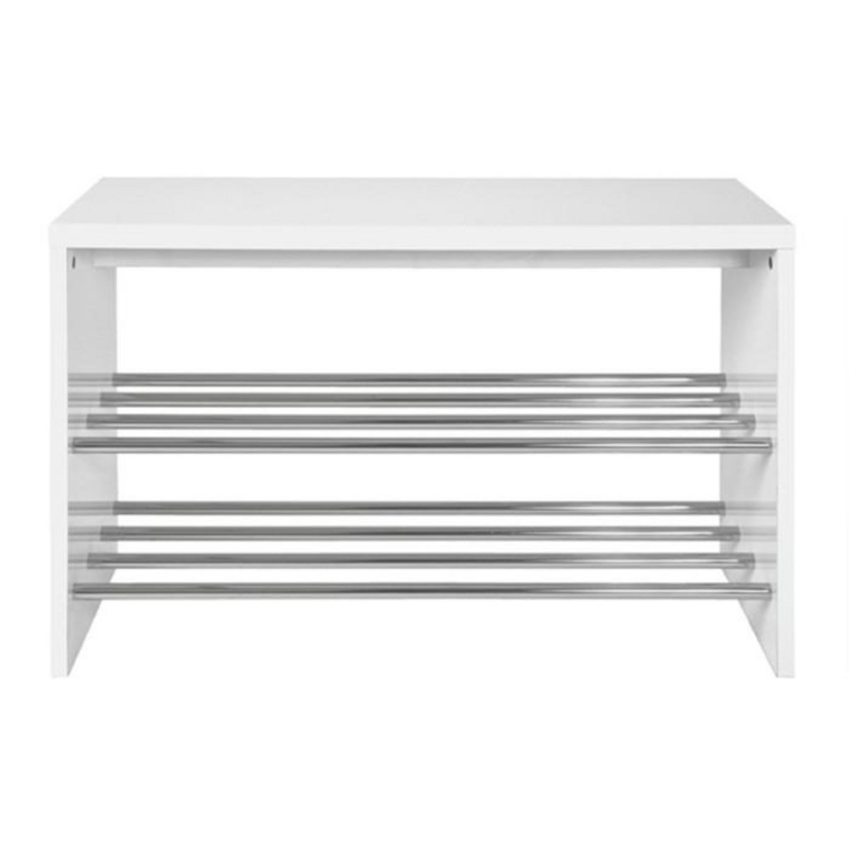 Paris Prix Range-Chaussures Design  Pluton  55cm Blanc