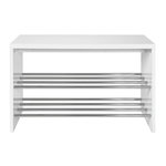 Paris Prix Range-Chaussures Design  Pluton  55cm Blanc