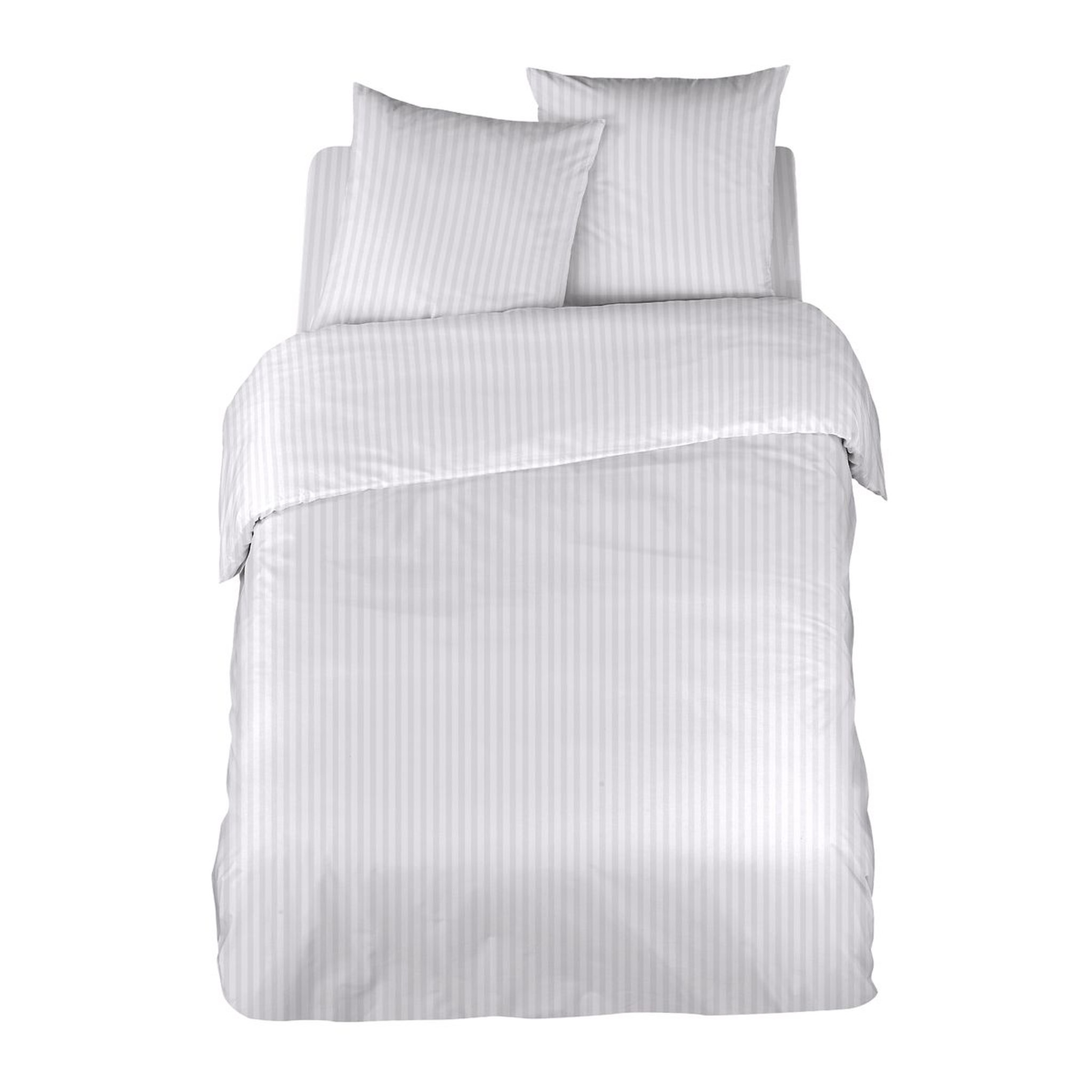 Parure de drap unie en satin de coton 