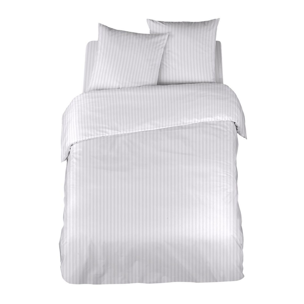 Parure de drap unie en satin de coton 