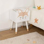 Voir la diapositive 3 : Atmosphera Kids Table de Chevet Enfant  Renard  53cm Blanc