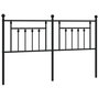 Voir la diapositive 2 : VIDAXL Tete de lit metal noir 180 cm