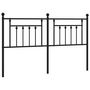 Voir la diapositive 2 : VIDAXL Tete de lit metal noir 180 cm