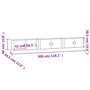 Voir la diapositive 6 : VIDAXL Meubles TV muraux 3 pcs blanc brillant 100x34,5x40 cm