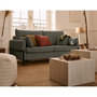 Voir la diapositive 3 : LISA DESIGN Ercolano - canapé 3 places convertible - couchage quotidien - matelas 11 cm - en velours