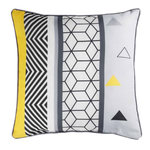 Paris Prix Coussin Déco  Yellow Mix  40x40cm Multicolore