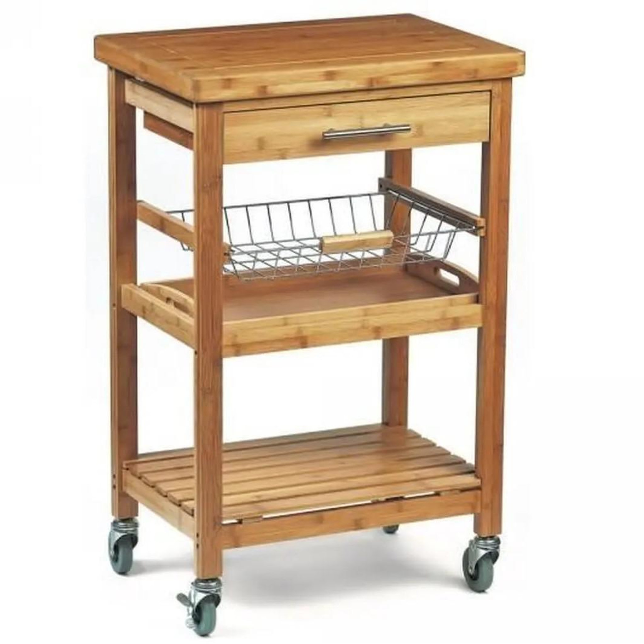 Dm creation Desserte bambou 58x40x91cm - 12
