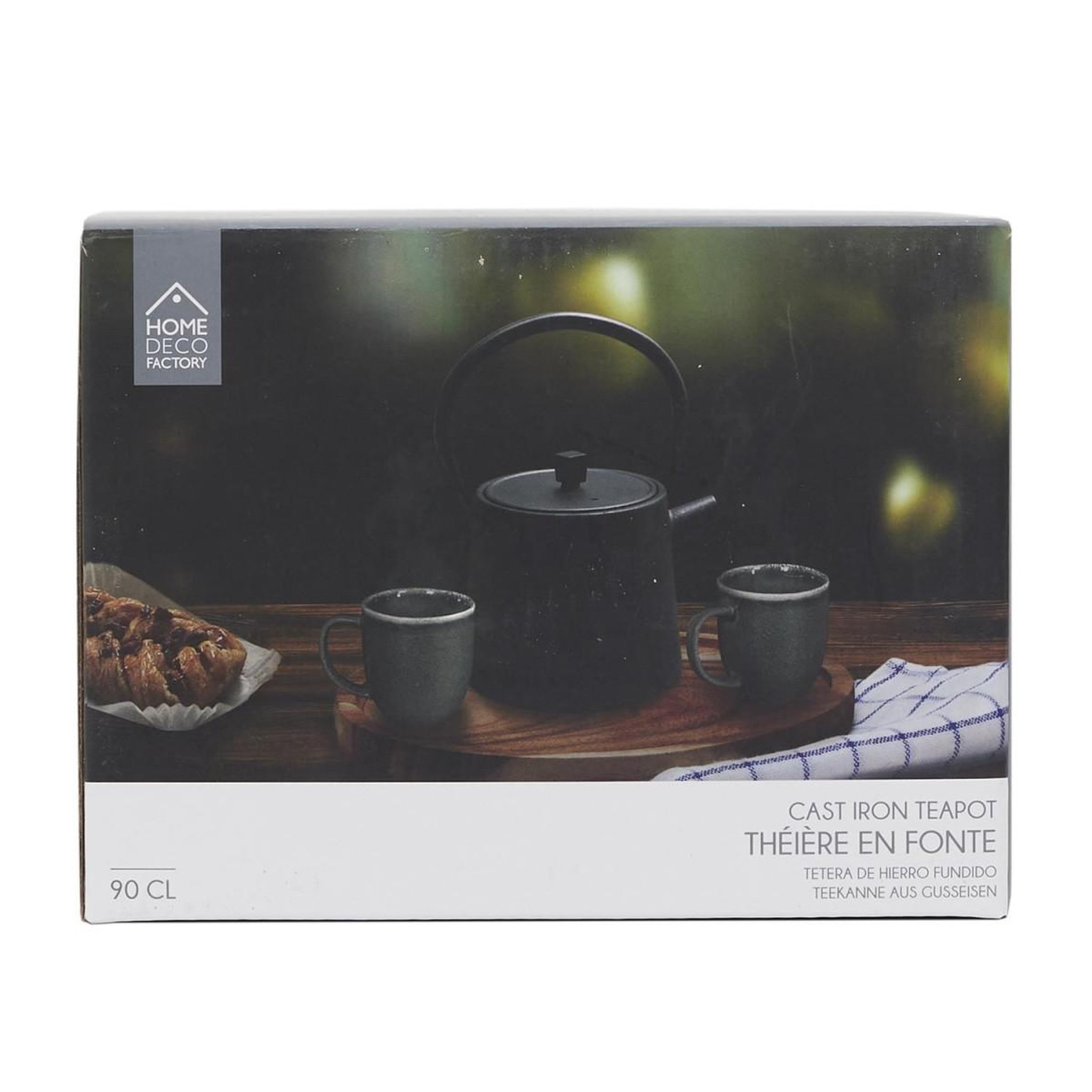 Voir la diapositive 3 : The Home Deco Factory Théière design en fonte  cosy  90cl noir