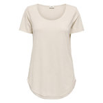 JACQUELINE DE YONG T-Shirt Beige Femme JDY Linette. Coloris disponibles : Beige