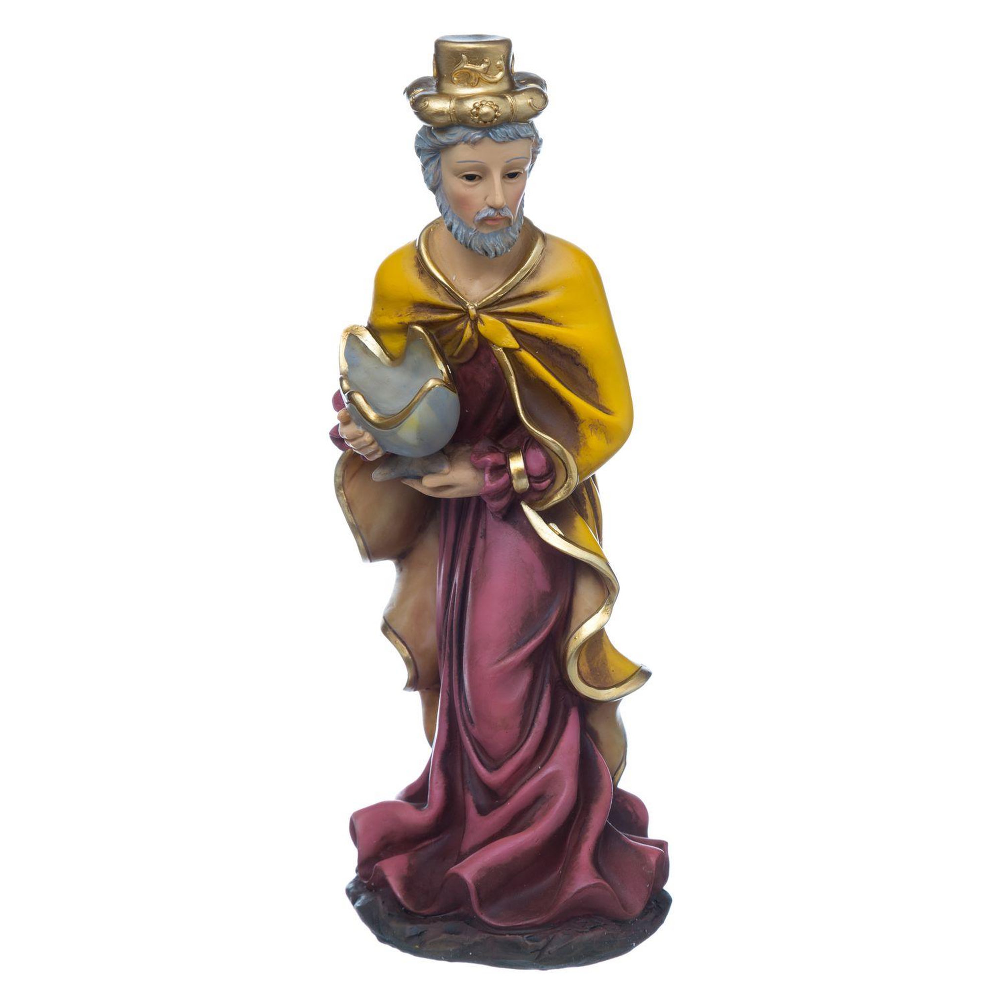 Voir la diapositive 4 : FEERIC LIGHT & CHRISTMAS 8 santons pour crèche de noël - h. 20 cm - multicolore