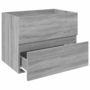 Voir la diapositive 4 : VIDAXL Armoire d'evier Sonoma gris 60x38,5x45 cm Bois d'ingenierie