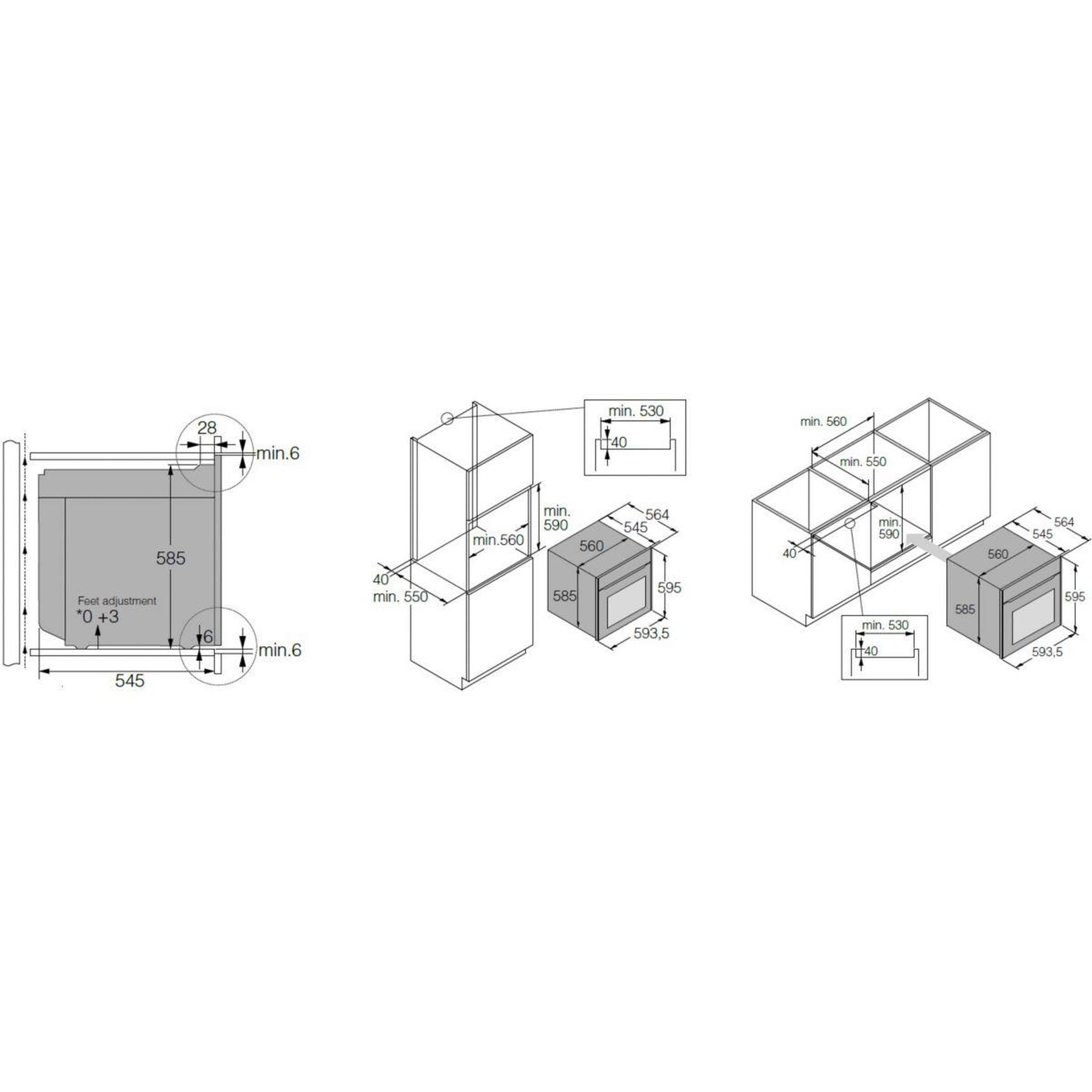 Voir la diapositive 5 : ASKO Four encastrable fonction vapeur ocs26bgh - chaleur tournante - combiné vapeur - hydrolyse - porte froide - rails télescopiques