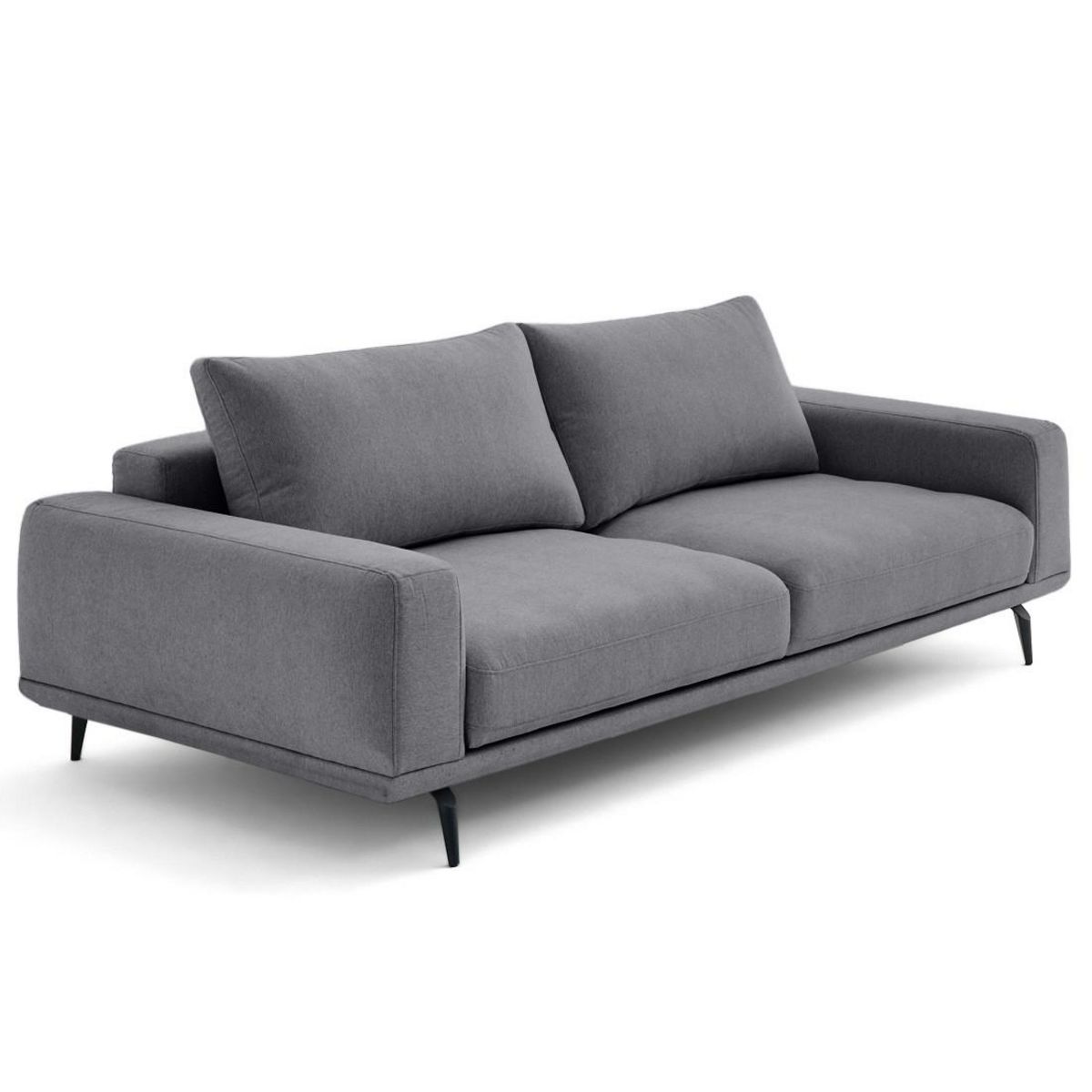 LISA DESIGN Vicence - canapé droit 3 places convertible en tissu