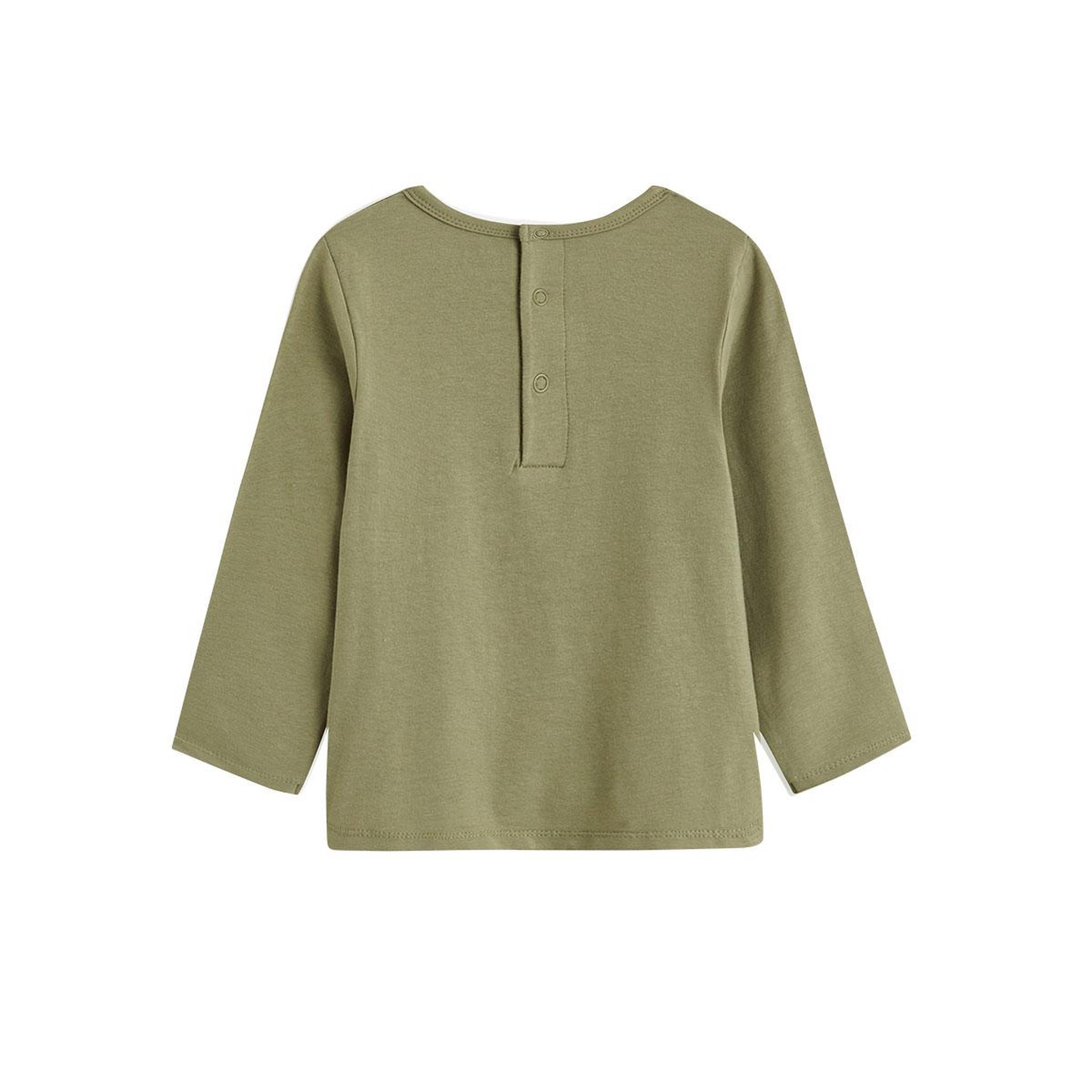Voir la diapositive 2 : PETIT BEGUIN Lot de 2 t-shirts bébé manches longues ginkgo