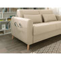 Voir la diapositive 5 : LISA DESIGN Timo - canapé 3 places convertible express couchage quotidien 140 cm matelas 12 cm en tissu