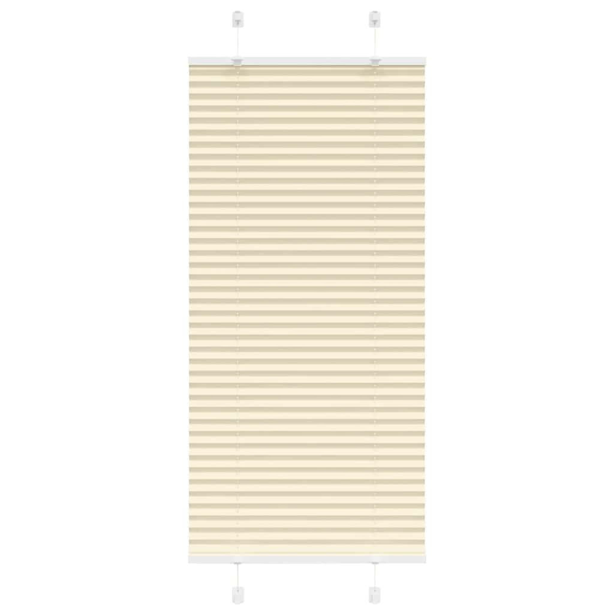VIDAXL Store plisse creme 65x150 cm largeur du tissu 64,4 cm polyester
