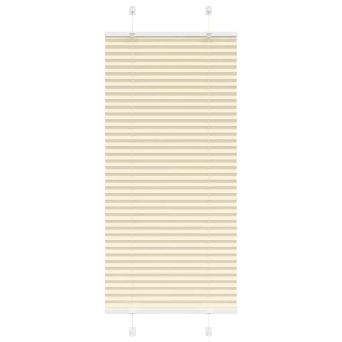 VIDAXL Store plisse creme 65x150 cm largeur du tissu 64,4 cm polyester