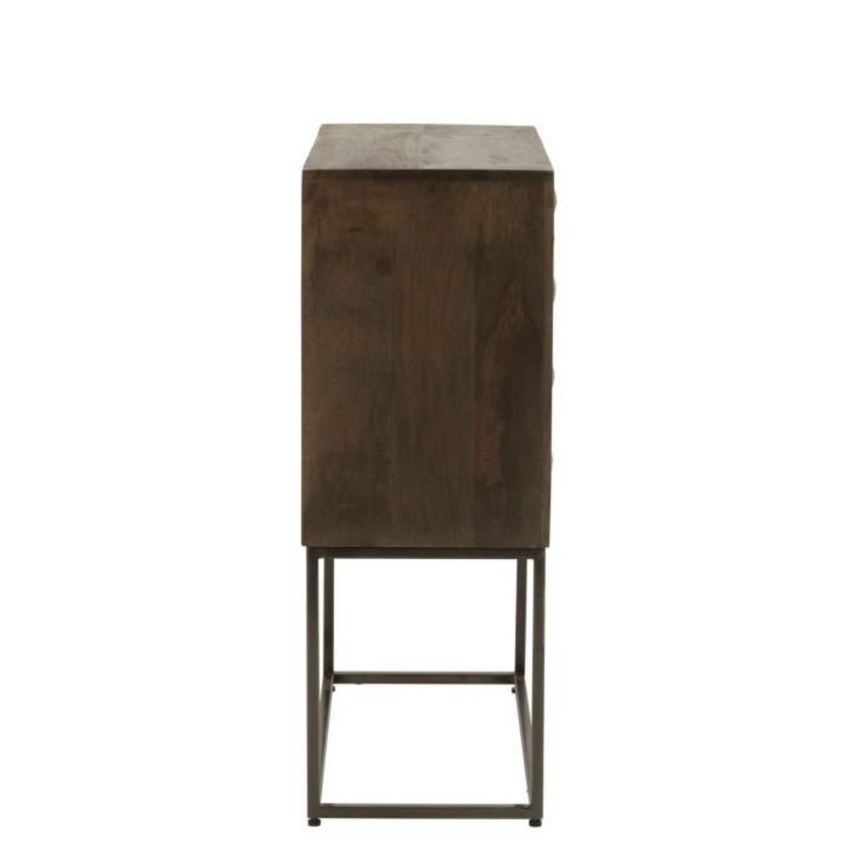 Paris Prix Commode 2 Portes sur Pied  Pino  122cm Marron
