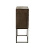 Voir la diapositive 4 : Paris Prix Commode 2 Portes sur Pied  Pino  122cm Marron