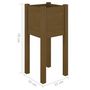 Voir la diapositive 6 : VIDAXL Jardiniere d'exterieur Marron miel 31x31x70 cm Bois de pin