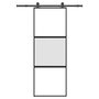 Voir la diapositive 1 : VIDAXL Porte coulissante kit de quincaillerie trempe verre aluminium