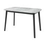 Voir la diapositive 3 : BEST MOBILIER Magov - table à manger extensible - gris et noir - 4 personnes
