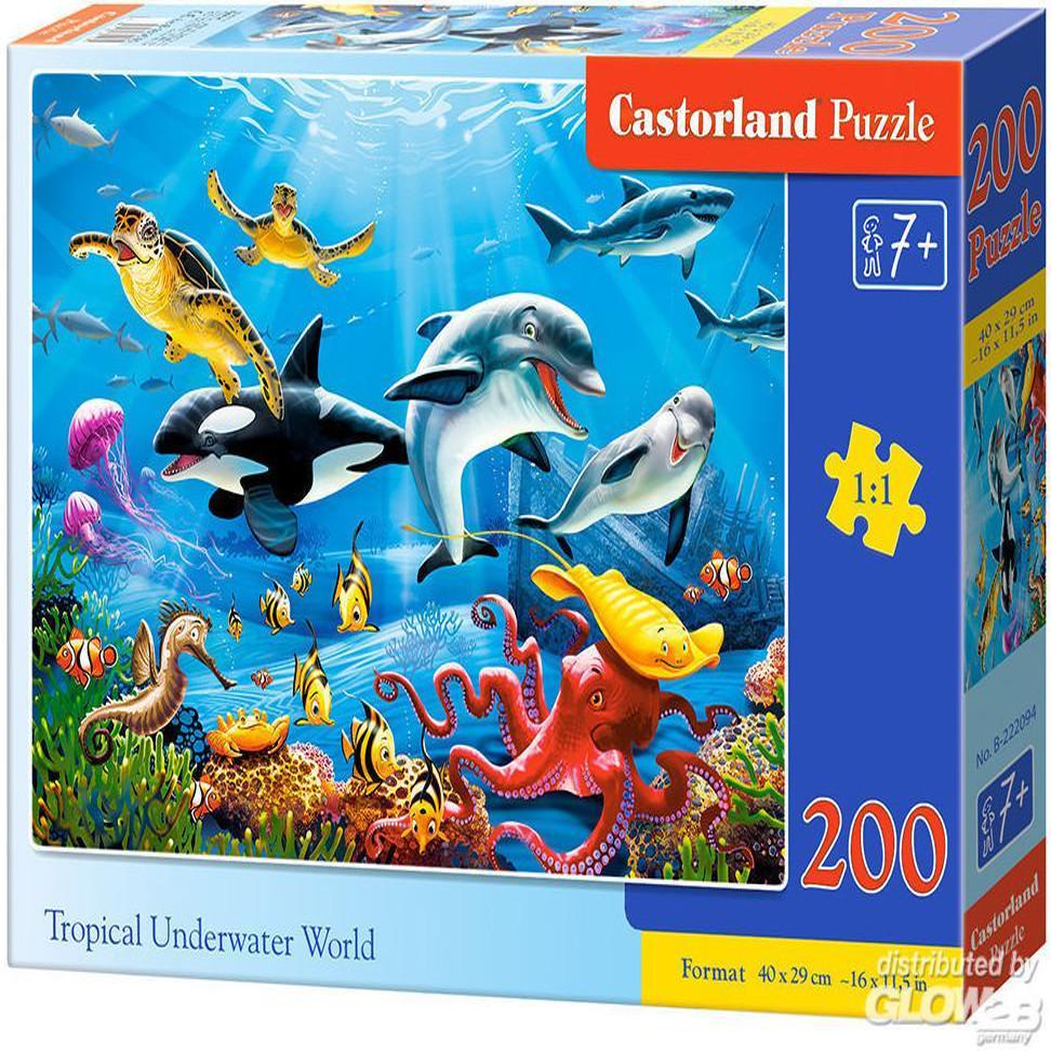 Voir la diapositive 3 : Castorland Puzzle 200 pièces : Monde sous-marin tropical
