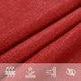 Voir la diapositive 5 : VIDAXL Voile d'ombrage 160 g/m^2 Rouge 4x4x5,8 m PEHD