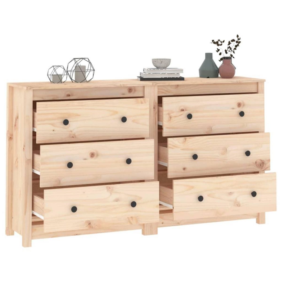VIDAXL Buffet 140x35x80 cm Bois massif de pin