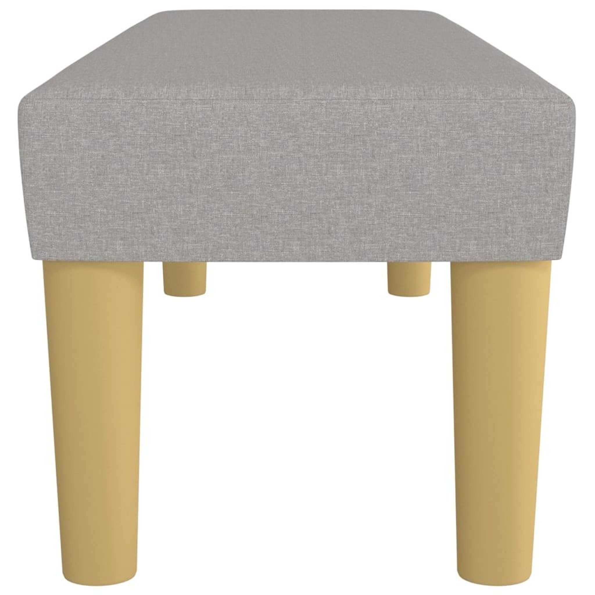 Voir la diapositive 4 : VIDAXL Banc Gris clair 100x30x30 cm Tissu