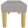Voir la diapositive 4 : VIDAXL Banc Gris clair 100x30x30 cm Tissu