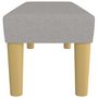 Voir la diapositive 4 : VIDAXL Banc Gris clair 100x30x30 cm Tissu