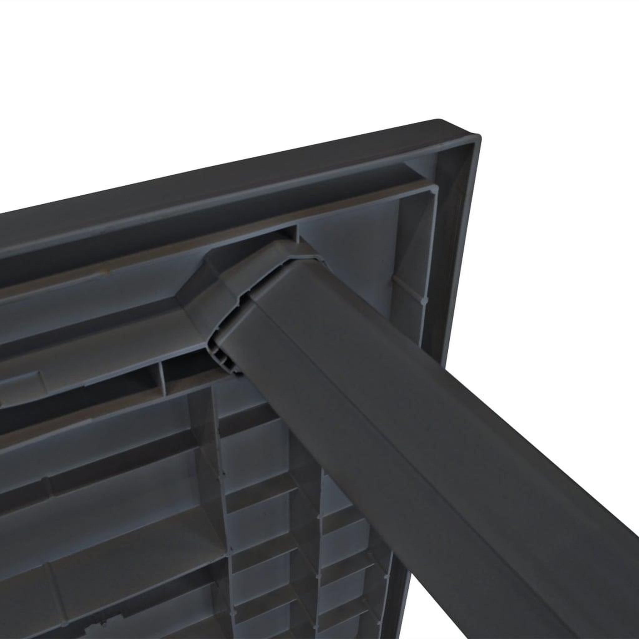 Voir la diapositive 3 : VIDAXL Table de jardin Anthracite 126 x 76 x 72 cm Plastique