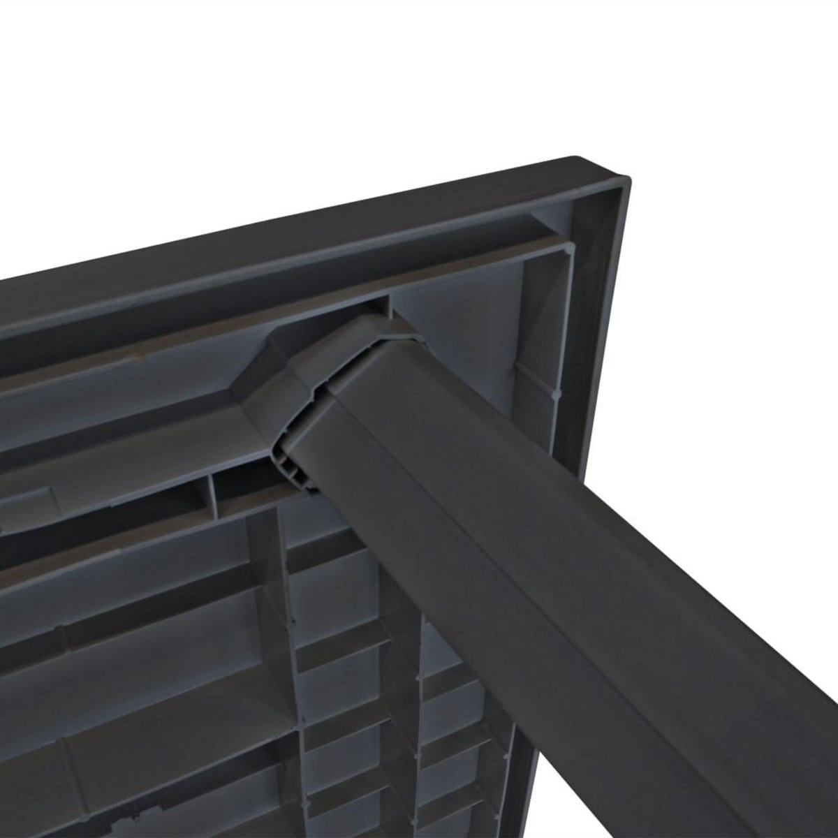 VIDAXL Table de jardin Anthracite 126 x 76 x 72 cm Plastique