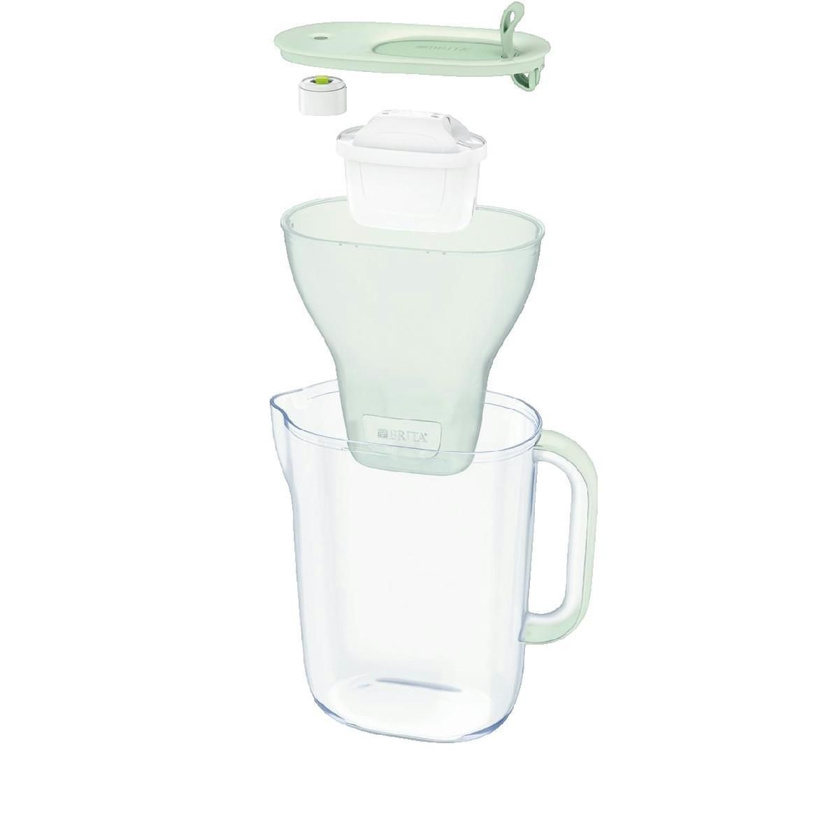 Brita Carafe filtrante Brita Style Eco verre vert transparent