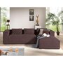 Voir la diapositive 2 : LISA DESIGN Stella - canapé d'angle - en velours côtelé - 4 places -style contemporain - droit