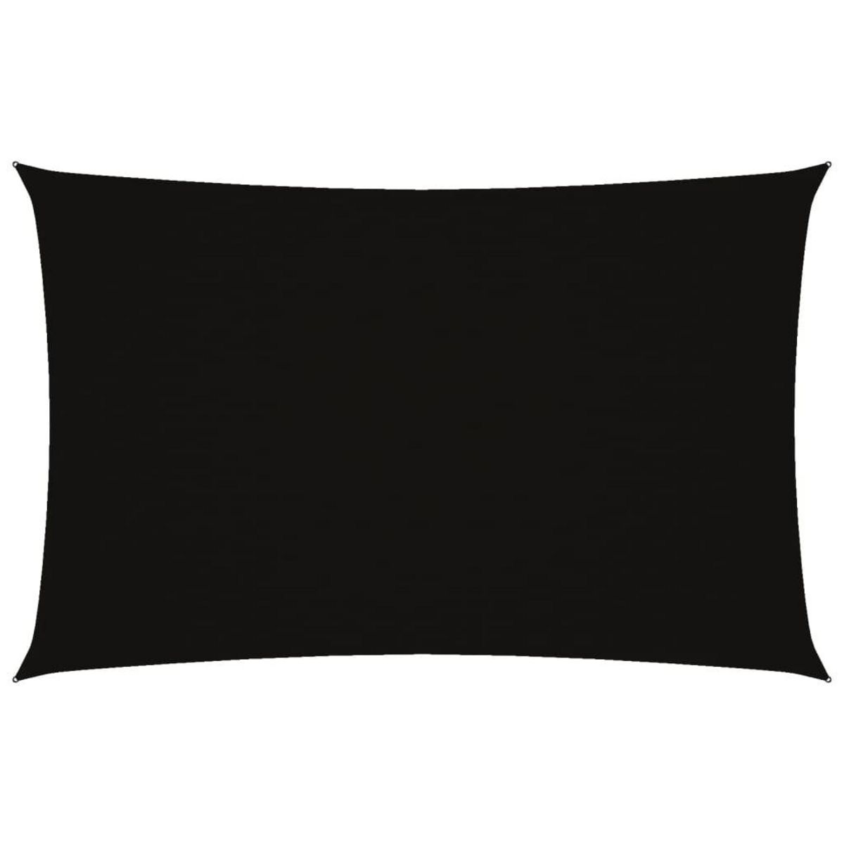 VIDAXL Voile de parasol tissu oxford rectangulaire 4x7 m noir