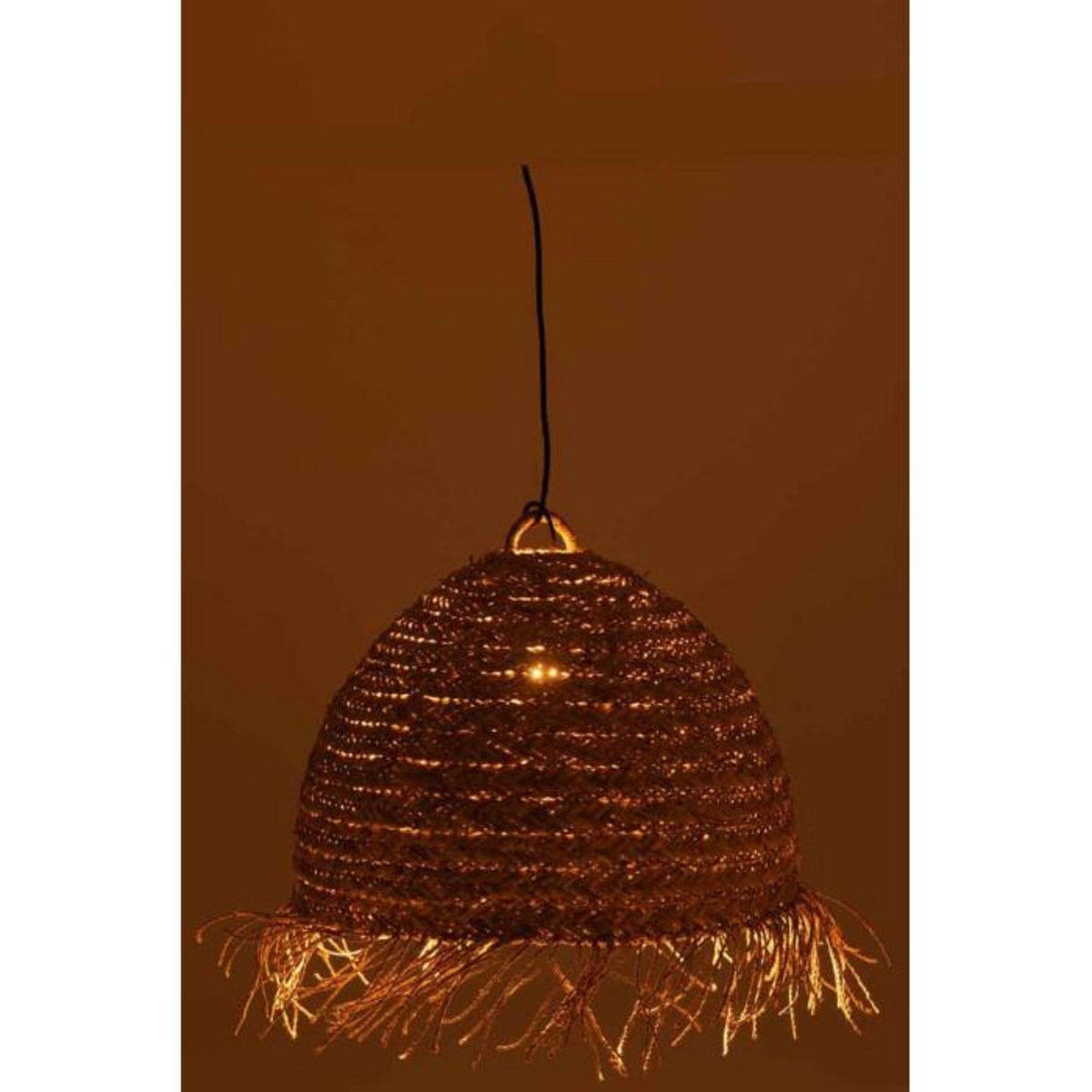 Paris Prix Abat-Jour Suspendu en Rotin  Zostere  60cm Beige