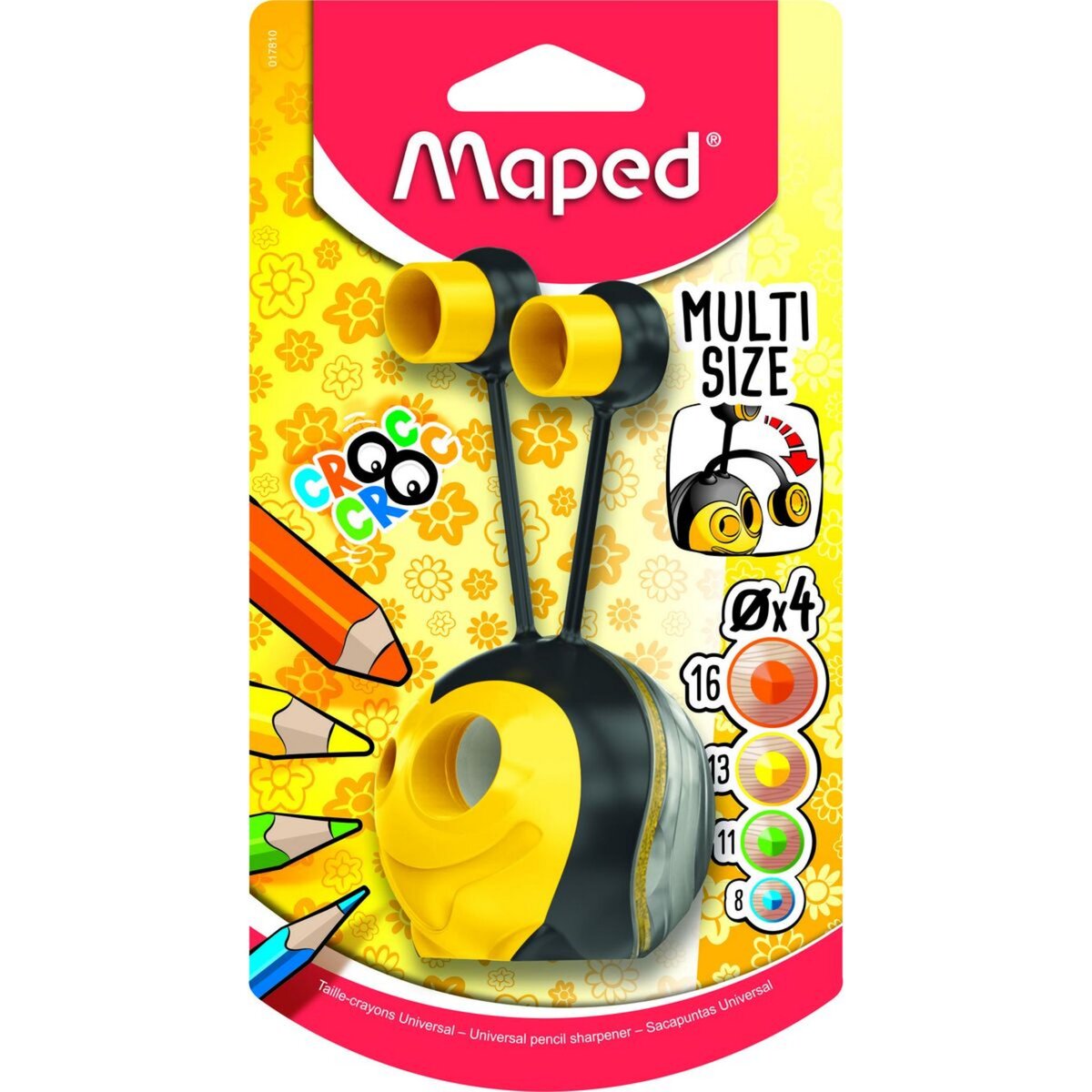 MAPED Taille-crayons croc croc universal 4 usages