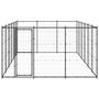 Voir la diapositive 2 : VIDAXL Chenil d extérieur pour chiens Acier 21,78 m²