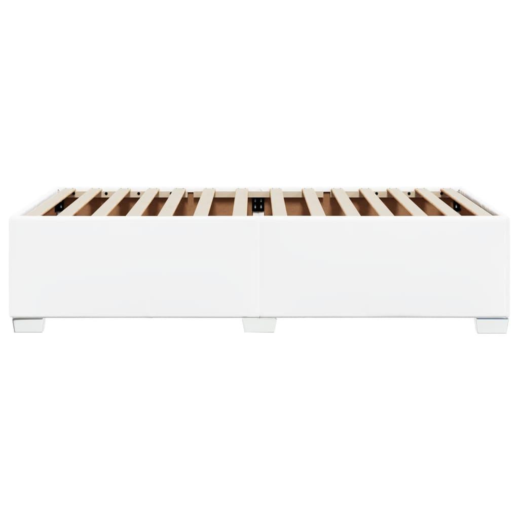 Voir la diapositive 5 : VIDAXL Cadre de lit sans matelas blanc 90x190 cm similicuir