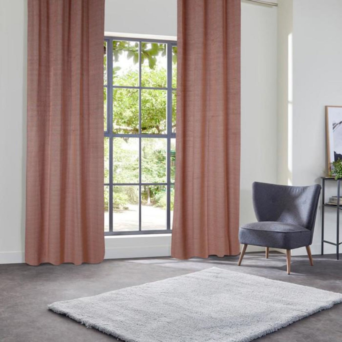 ATMOSPHERA Rideau Occultant  Yupi  135x260cm Terracotta