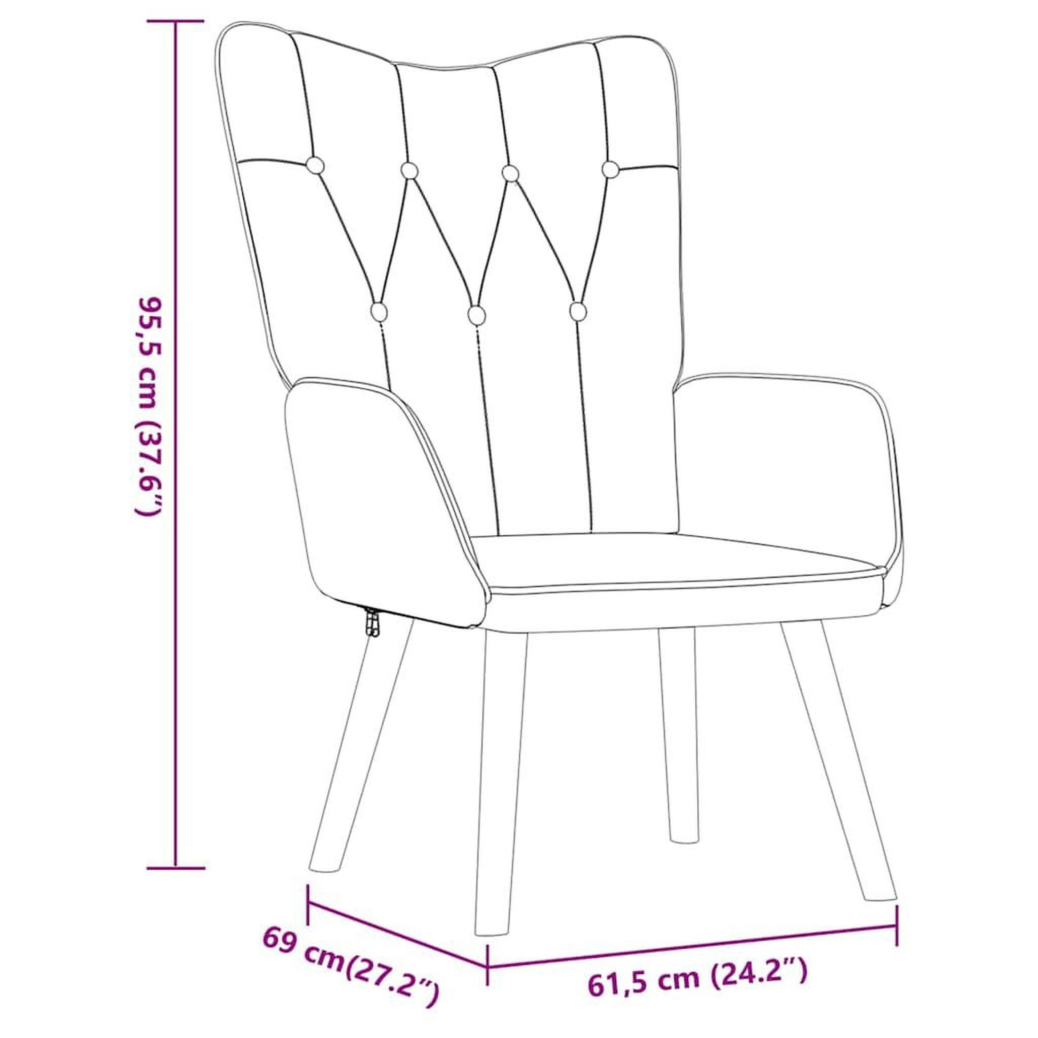 Voir la diapositive 6 : VIDAXL Chaise de relaxation avec tabouret Gris clair Tissu