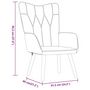 Voir la diapositive 6 : VIDAXL Chaise de relaxation avec tabouret Gris clair Tissu